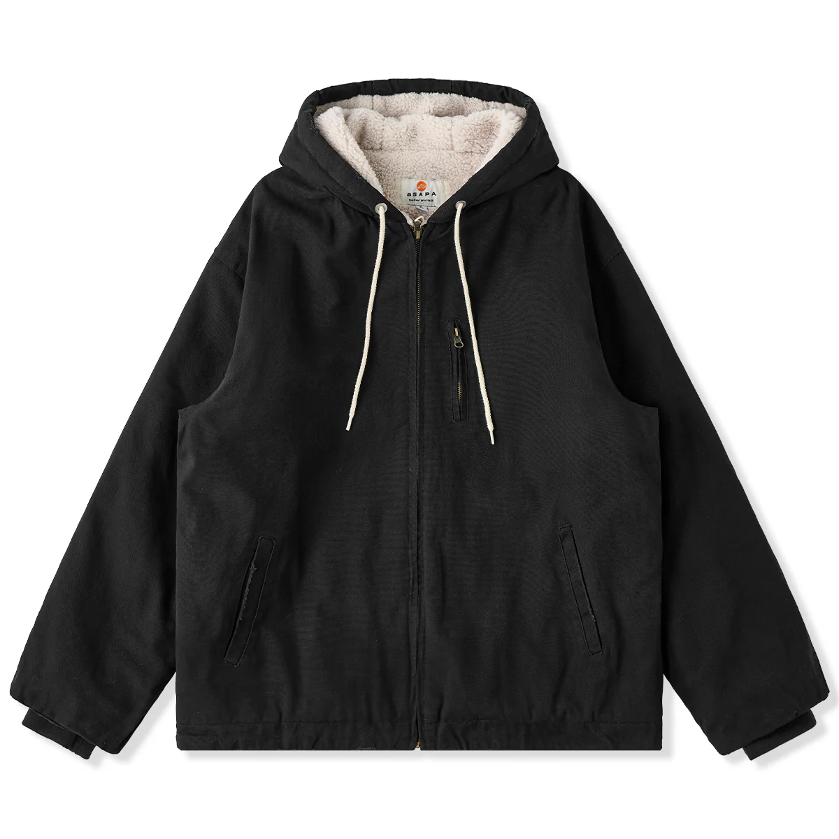 3色展開　フード付き裏ボアワークジャケット - Image 3