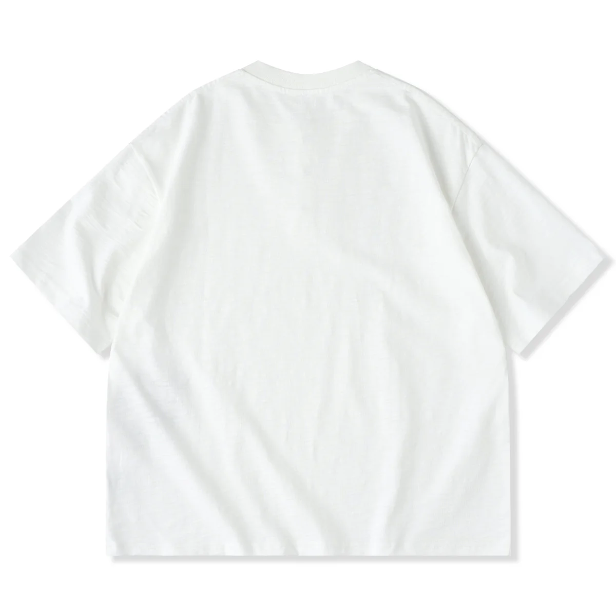 320g　ターコイズ風スナップボタン付きコットンスラブヘンリーTシャツ - Image 3