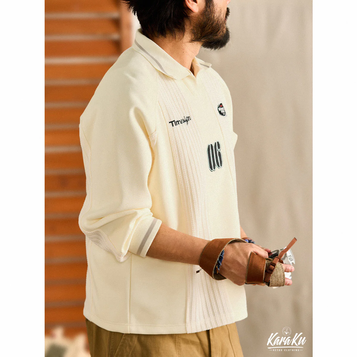 Cityboy 刺繍ワッペン付きニット織り切替ラグランプルオーバースウェット - Image 9