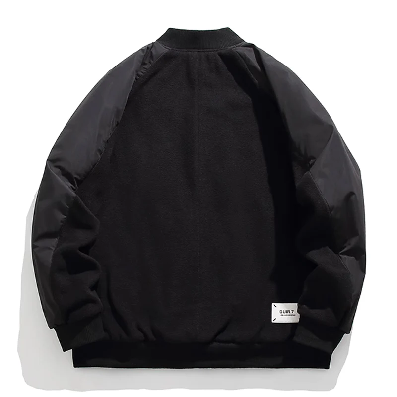 中綿入り　フリース切替フライトジャケット - Image 4