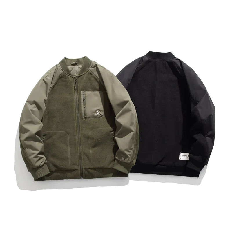 中綿入り　フリース切替フライトジャケット - Image 6
