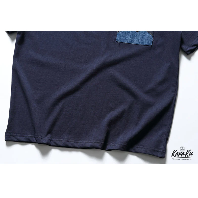 「朝日の富士」パッチポケット付きコットン半袖Tee - Image 10