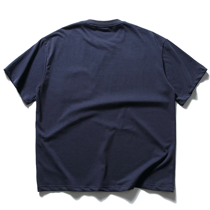 「朝日の富士」パッチポケット付きコットン半袖Tee - Image 3
