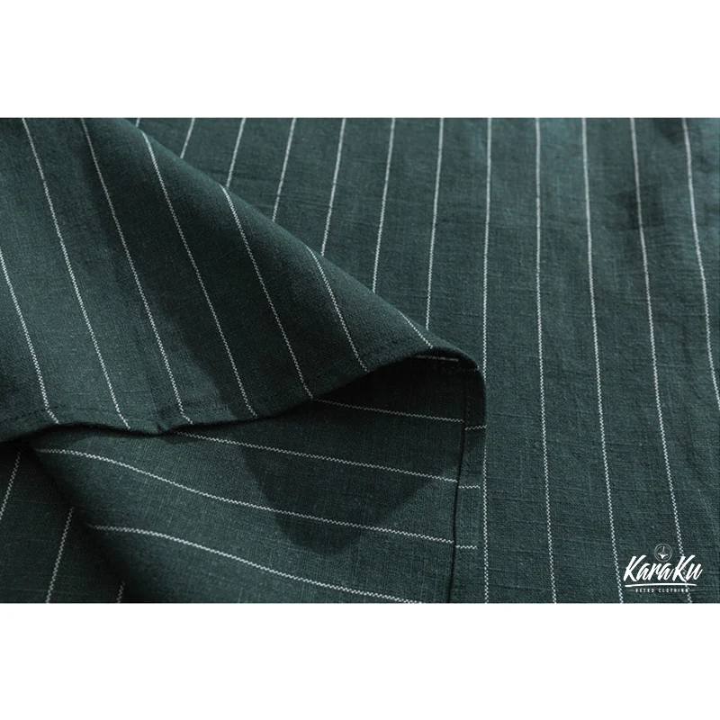 Business&Casual　シングルストライプ綿麻シャツ - Image 15