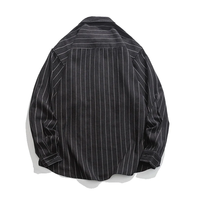 Business&Casual　シングルストライプ綿麻シャツ - Image 6