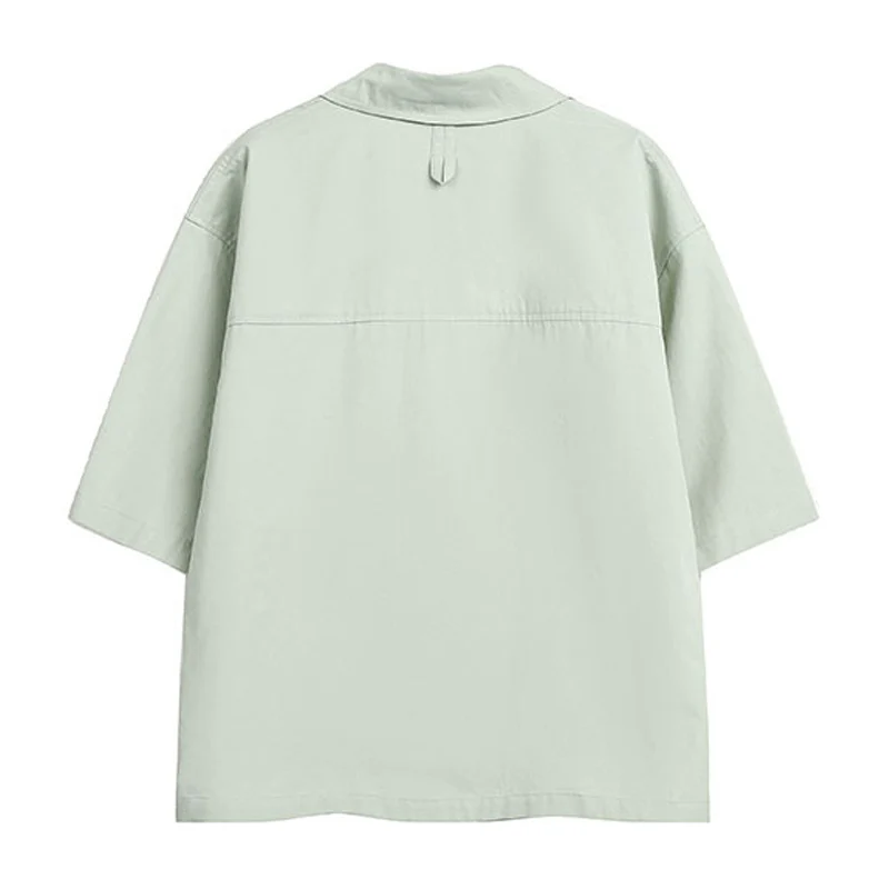 無地3色コットンキューバカラーシャツ - Image 4
