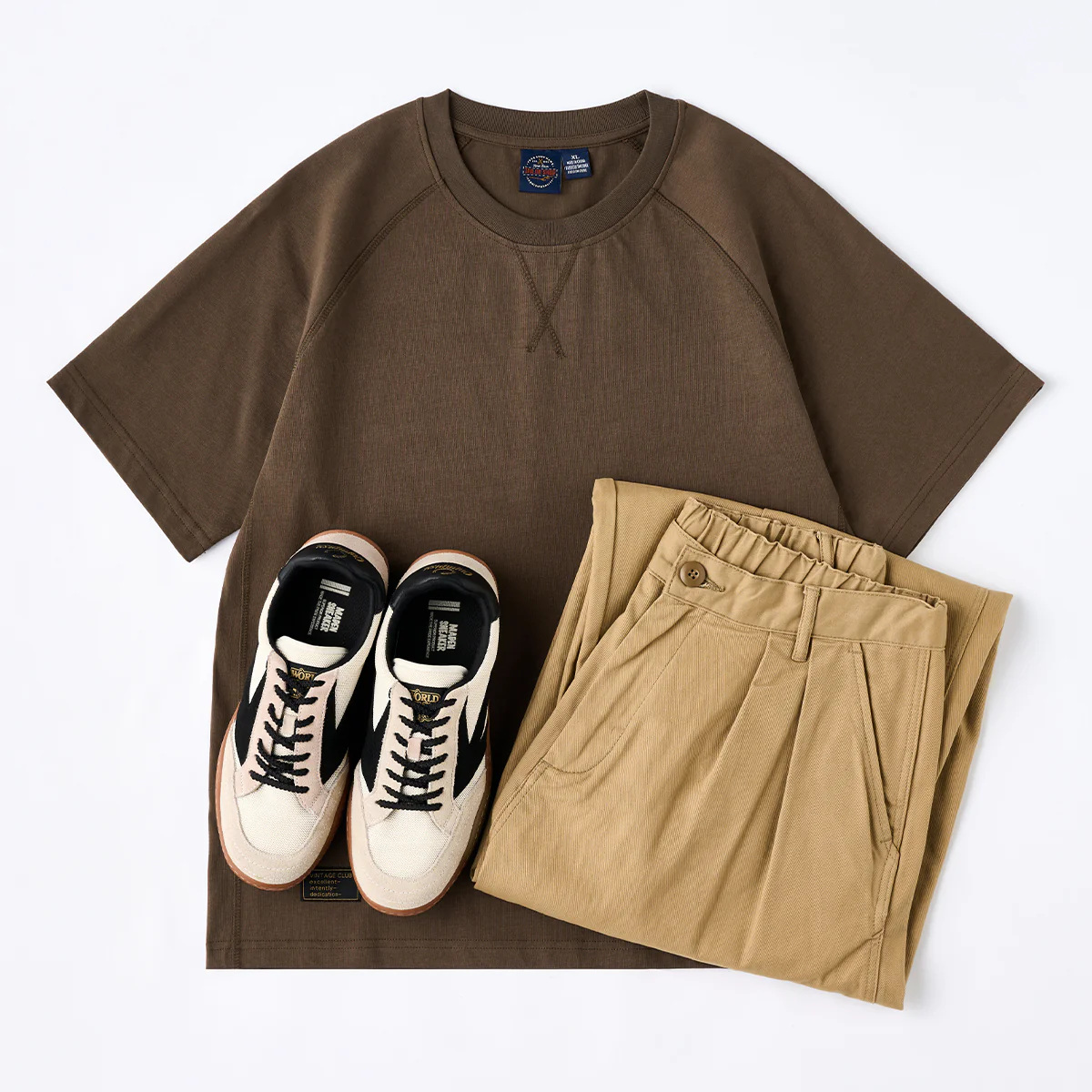 CLEANFIT Vガゼット入りラグランスリーブコットンTee - Image 19