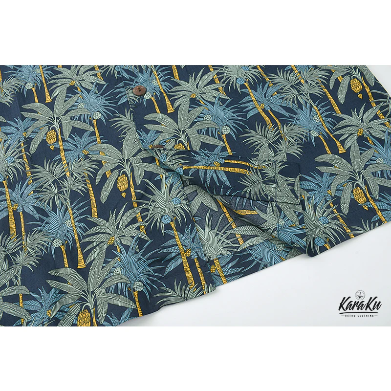 「RETRO HAWAII」ヤシ科総柄アロハシャツ - Image 10