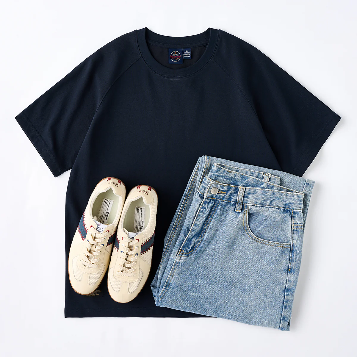 230gヘビーウェイト 無地ラグランスリーブTシャツ - Image 16