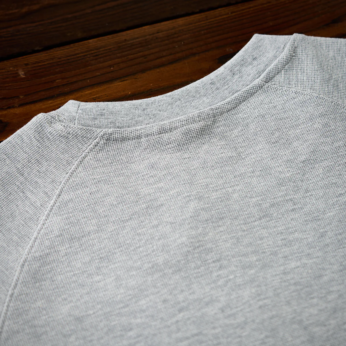 260gヘビーウェイト ワッフルラグランスリーブTシャツ - Image 11