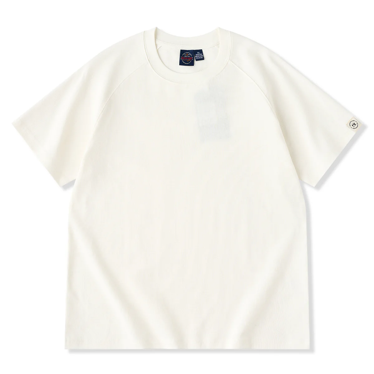 260gヘビーウェイト ワッフルラグランスリーブTシャツ - Image 3