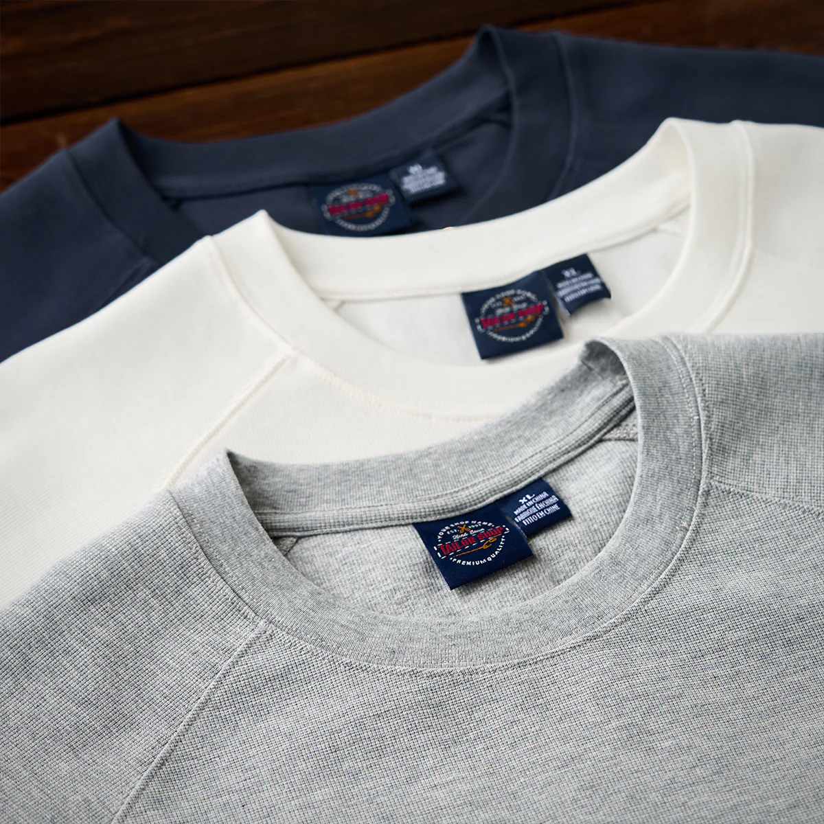 260gヘビーウェイト ワッフルラグランスリーブTシャツ - Image 8