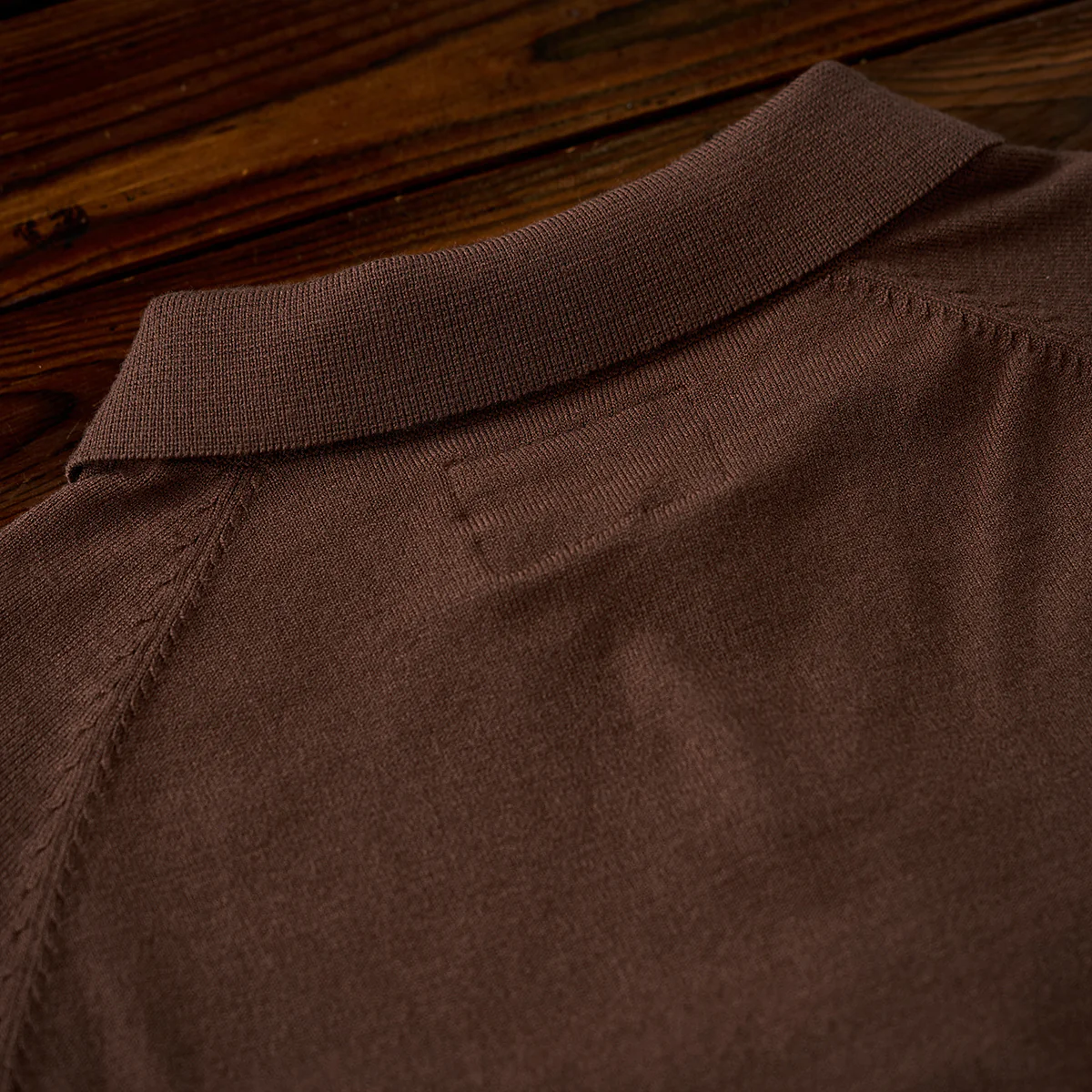 Business&Casual　無地7色ラグランスリーブニットポロシャツ - Image 19