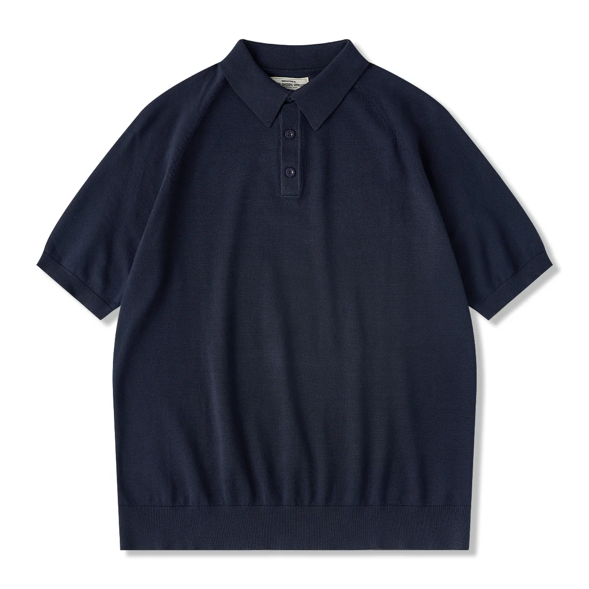 Business&Casual　無地7色ラグランスリーブニットポロシャツ - Image 7