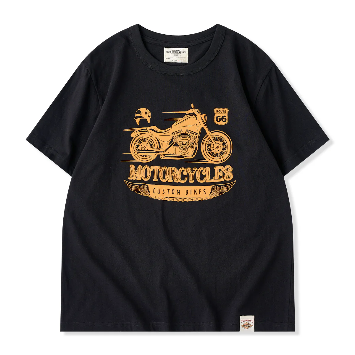 210gヘビーウェイト　バイカー定番抜染プリントコットンTee - Image 3