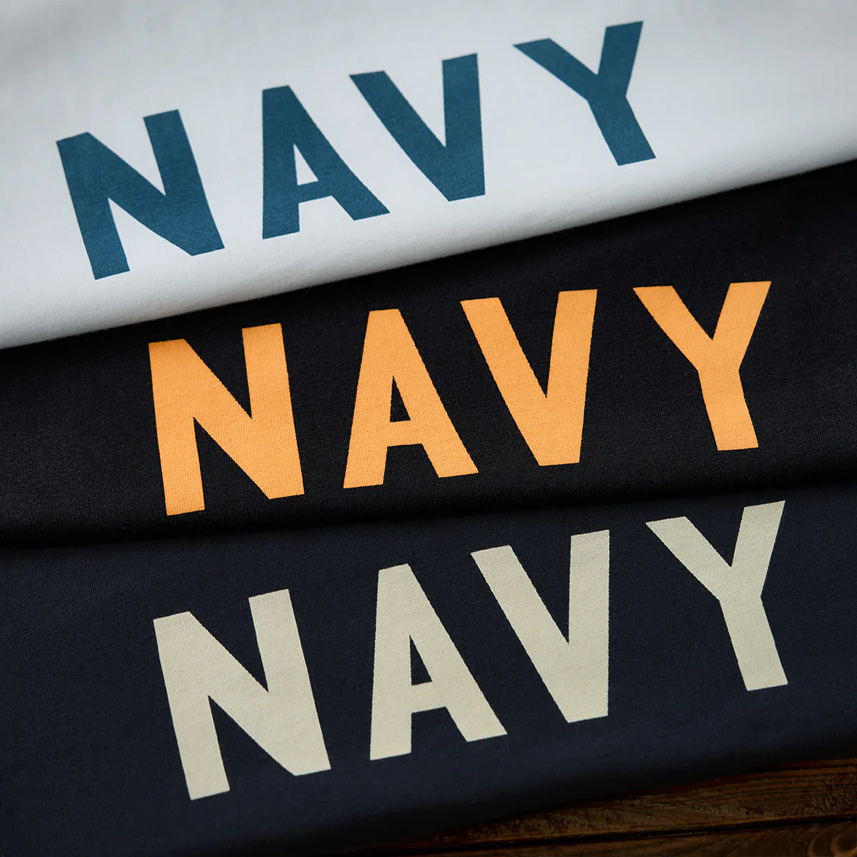 280ｇヘビーウェイト　「NAVY 68」プリントコットンロンＴ - Image 9