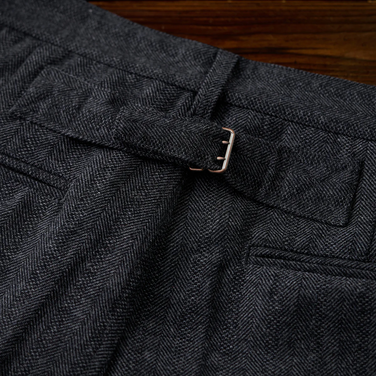 Business&Casual　ウール混ヘリンボーンツイルスラックス - Image 11