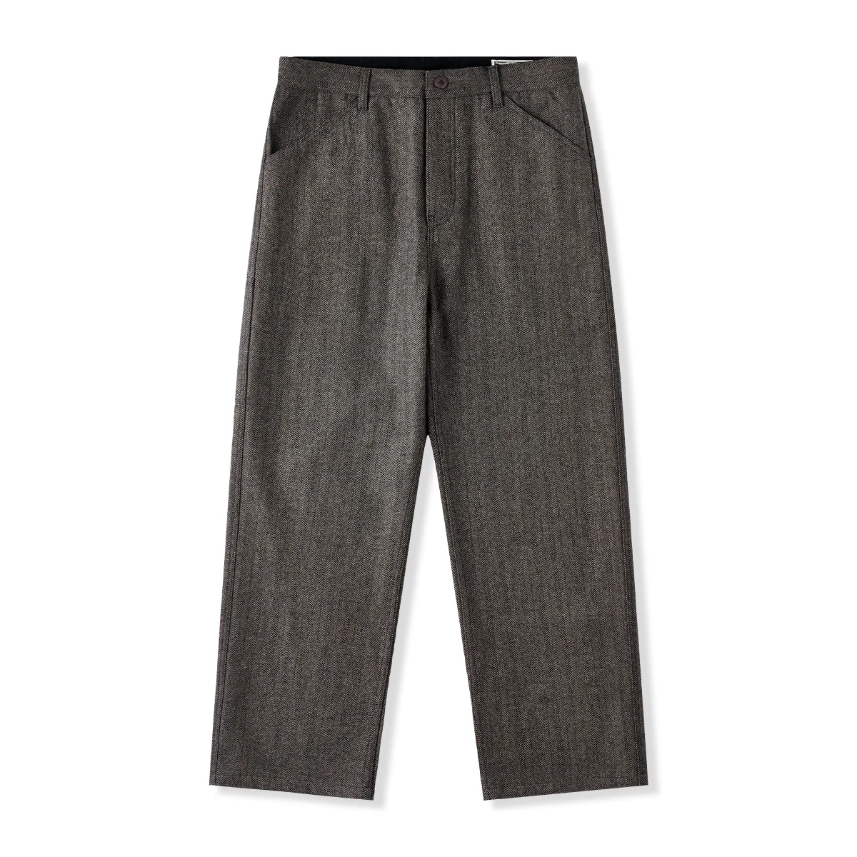 Business&Casual　ウール混ヘリンボーンツイルスラックス - Image 3