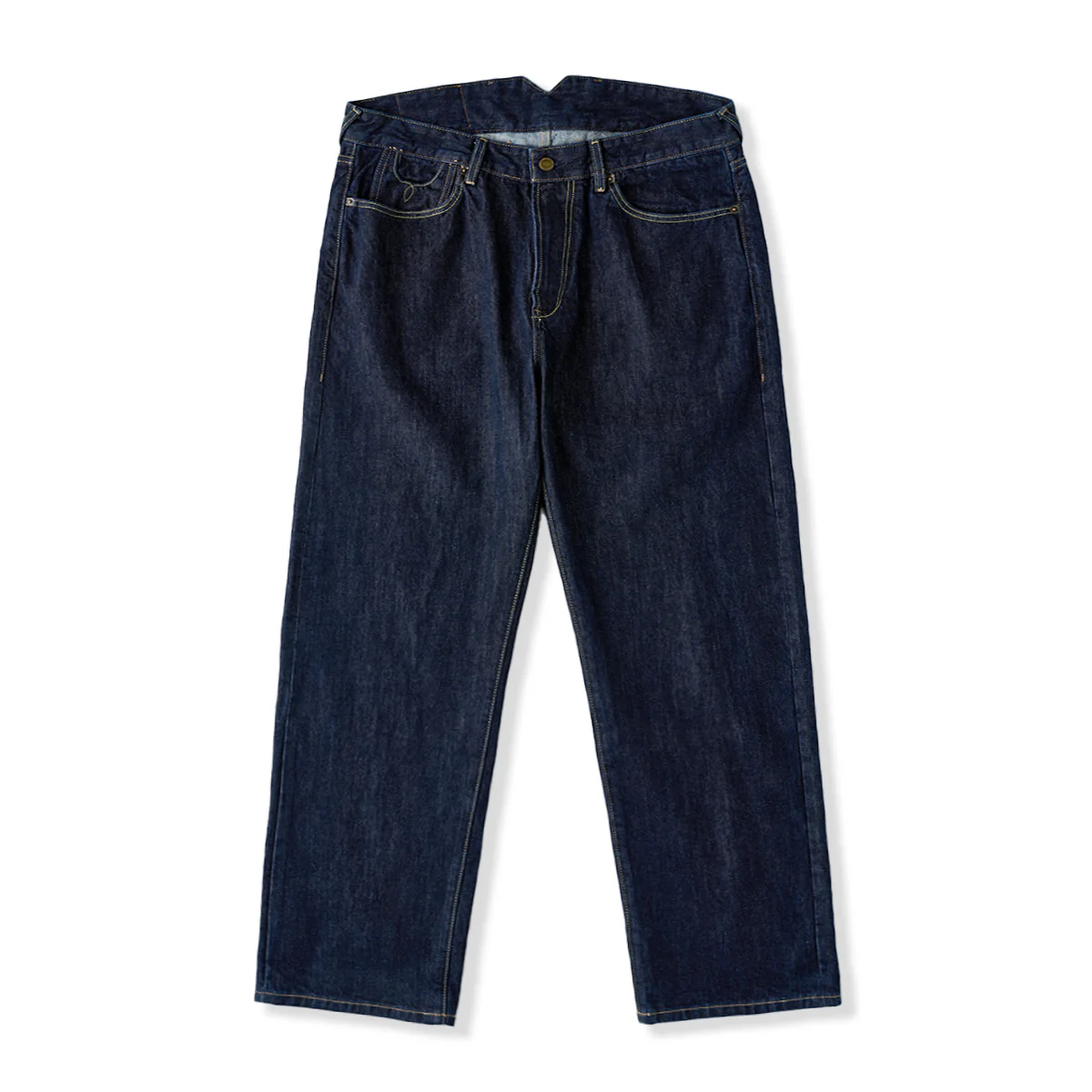 14.75oz 2タイプ選べるシンチバック付きヘビーウェイトデニムパンツ - Image 2
