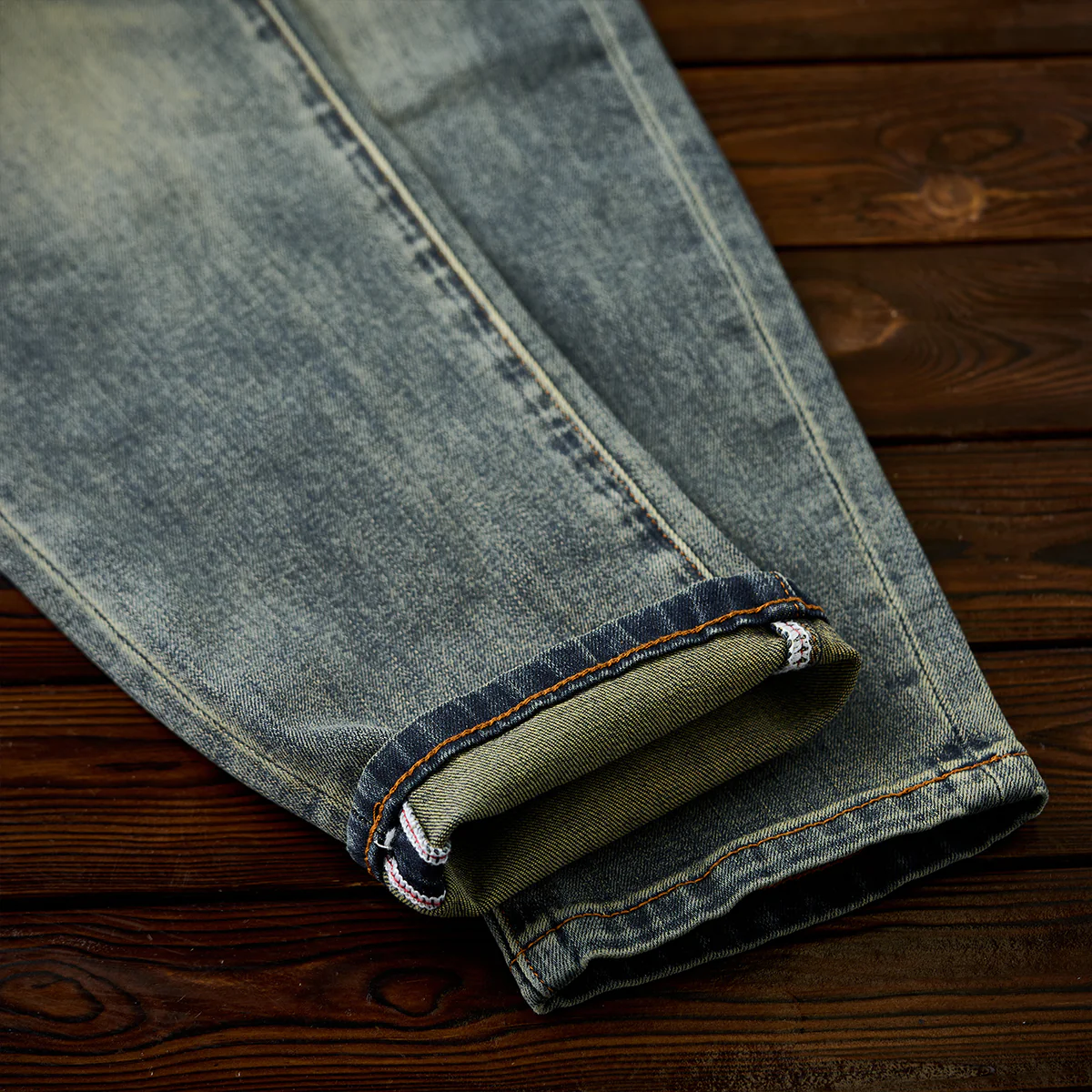 1970s ウィスカー加工 ユーズド感デニムパンツ - Image 12