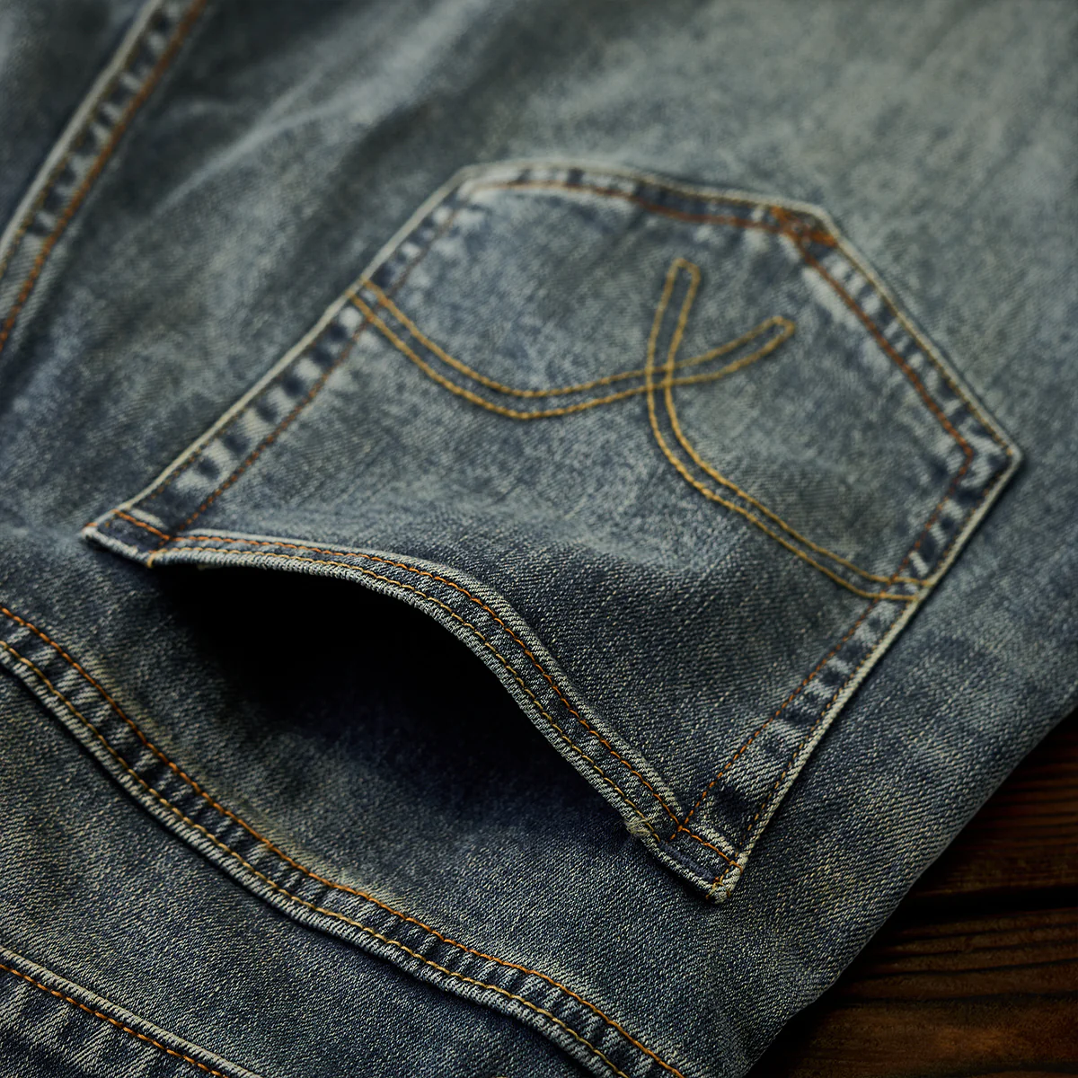 1970s ウィスカー加工 ユーズド感デニムパンツ - Image 13