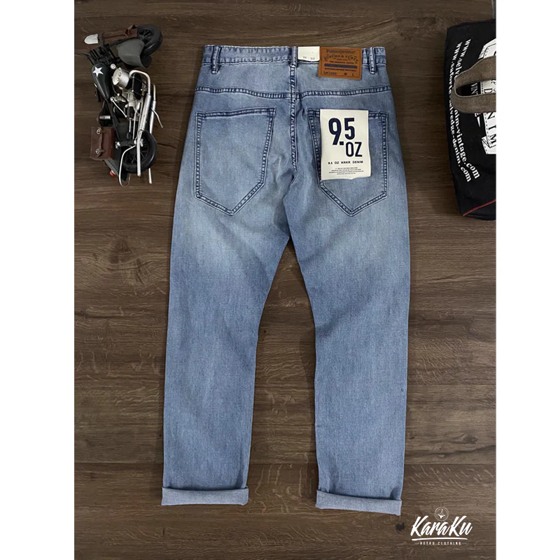 ペンキ&ダメージ加工 ウォッシュド赤耳デニムパンツ - Image 3