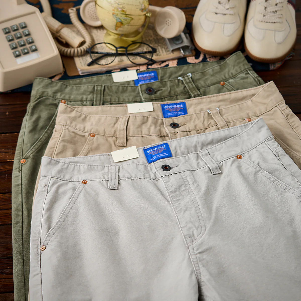 Business&Casual　三色展開ストレートコットンチノパン - Image 6