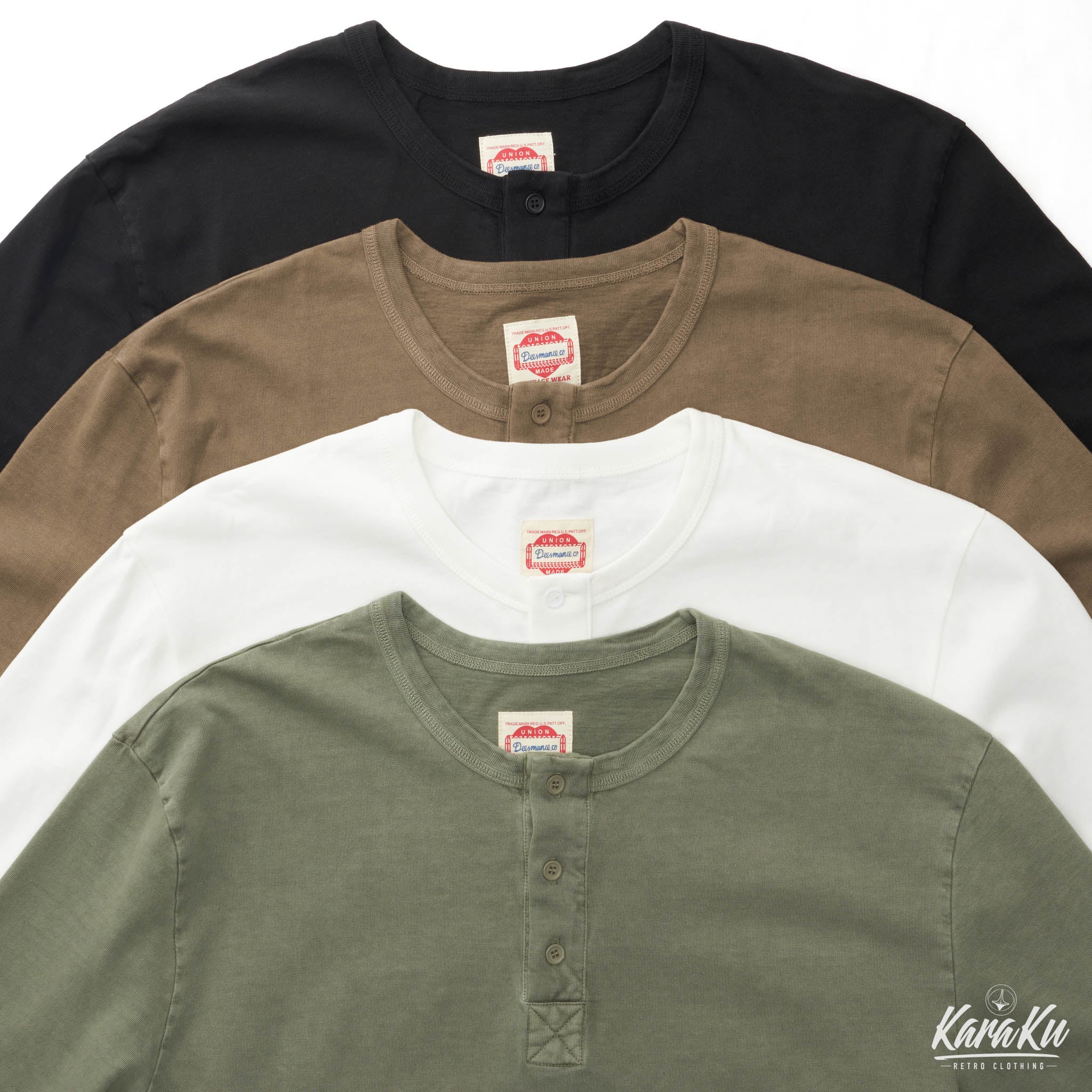 ウォッシュド加工 ヘビーウェイトヘンリーTシャツ - Image 12