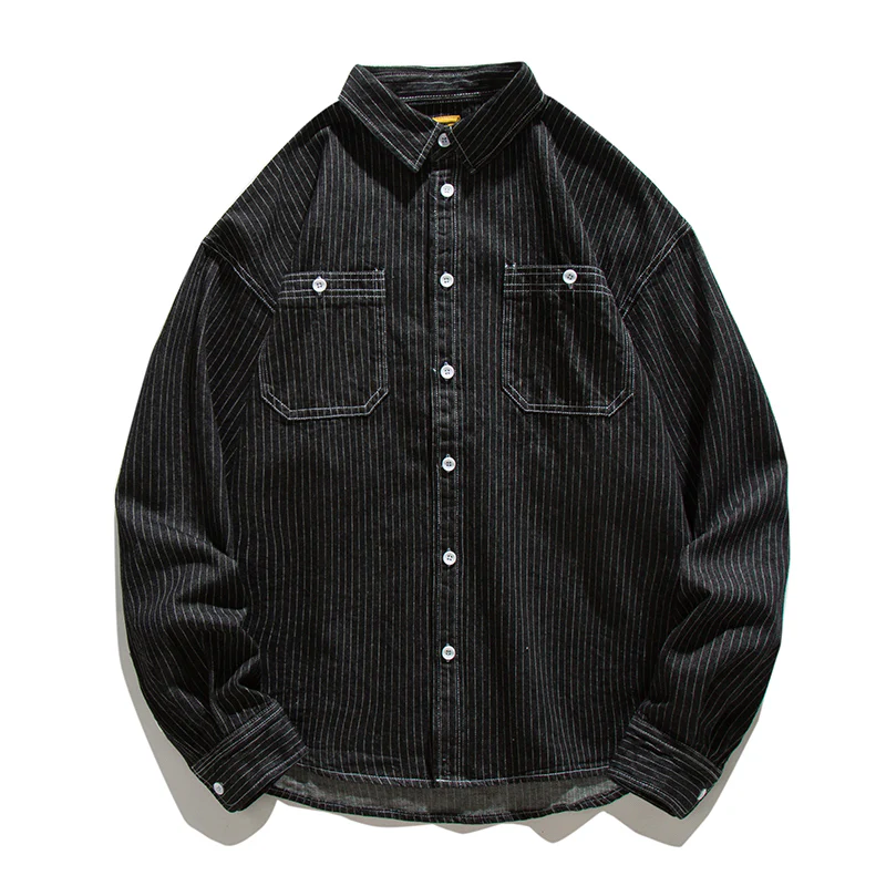 WABASH ウォバッシュストライプデニムシャツ - Image 2