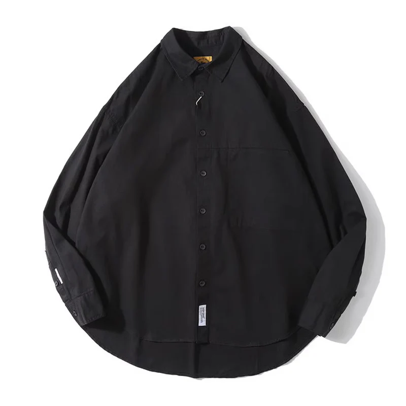 Cleanfit 無地三色ヘムライン長袖コットンシャツ - Image 2