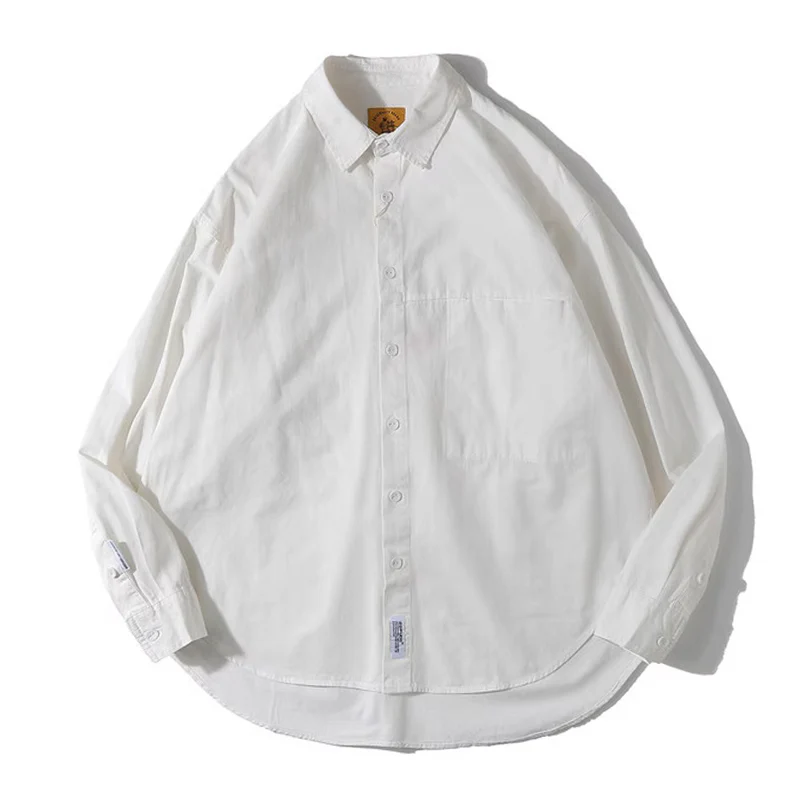 Cleanfit 無地三色ヘムライン長袖コットンシャツ - Image 3