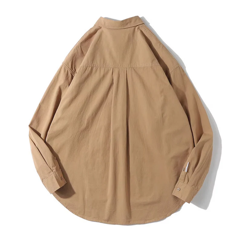 Cleanfit 無地三色ヘムライン長袖コットンシャツ - Image 4