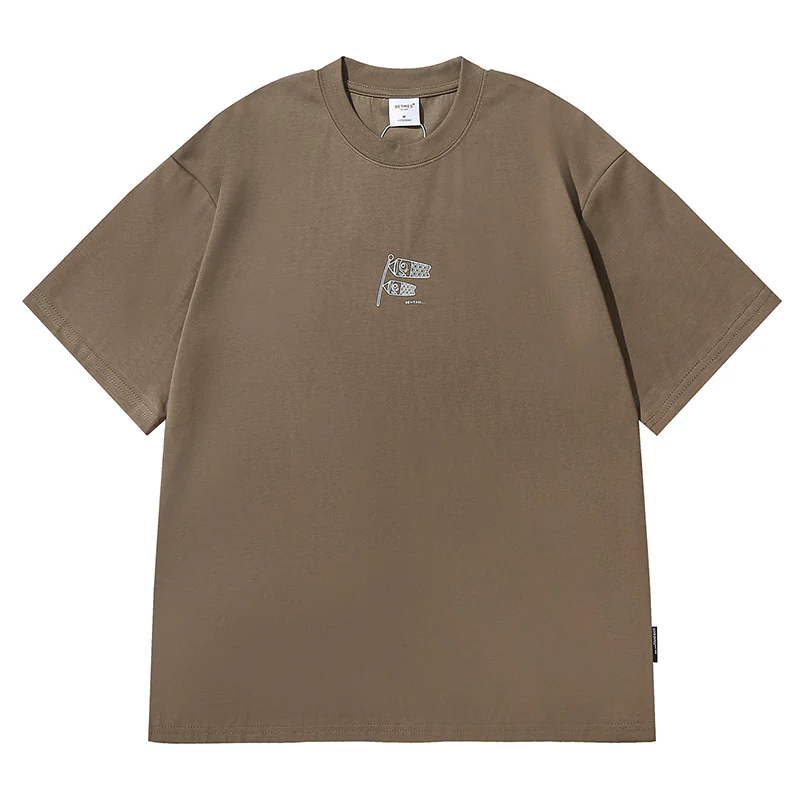 鯉のぼりプリント入り 四色展開クルーネック半袖tee - Image 2