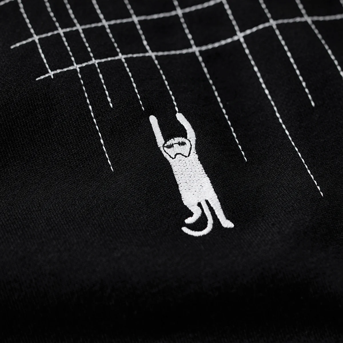 「ひっかきにゃんこ」刺し子刺繍入りプルオーバースウェット - Image 9