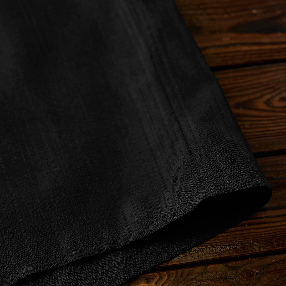 「Karaku」刺繍入り 配色切替リネンライクオープンカラーシャツ - Image 14