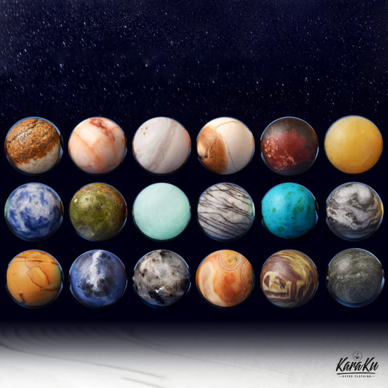 「8つの惑星」 マット天然石ブレスレット - Image 6