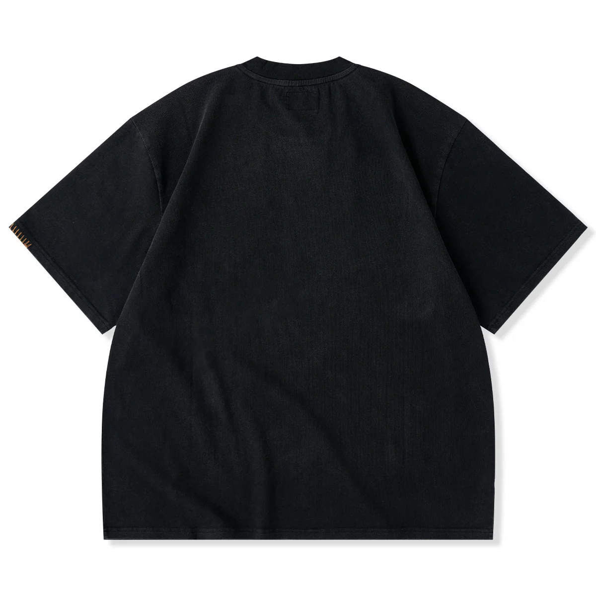 飾りステッチ ナバホ風のフェザープリントコットンTee - Image 2