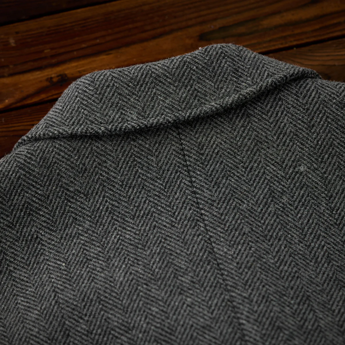 Business&Casual　ヘリンボーンウール混ツイードロングコート - Image 7