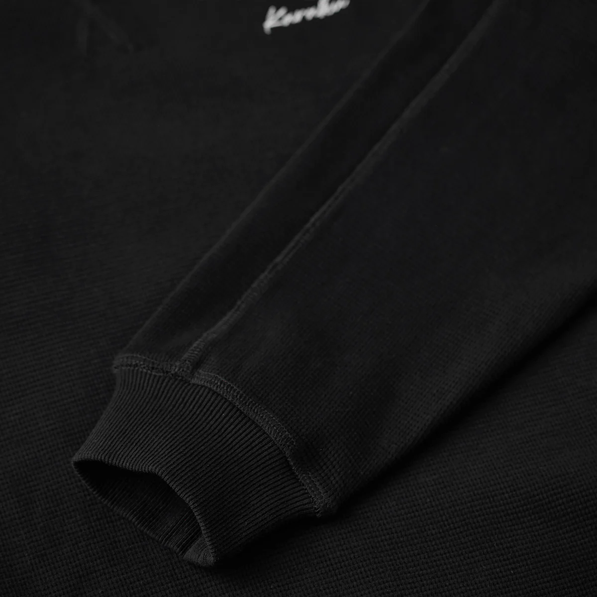 ジャガードペイズリー切替 「KaraKu」刺繡ミニワッフルスウェット - Image 13