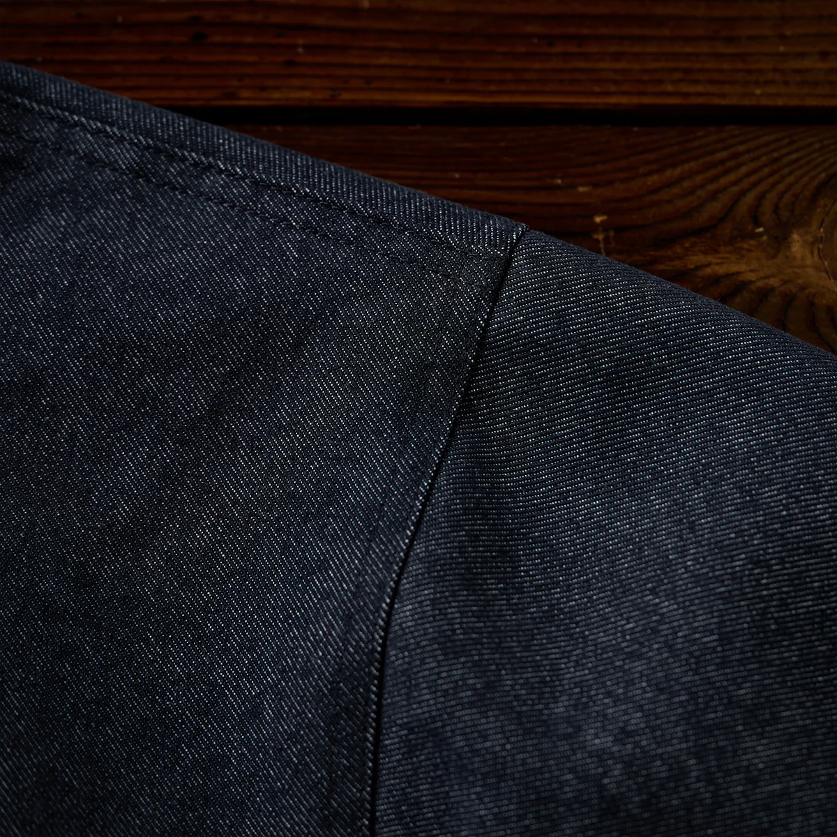 襟・袖裏コーデュロイ　「KaraKu」刺繡入り裏ペイズリー総柄デニムジャケット - Image 7