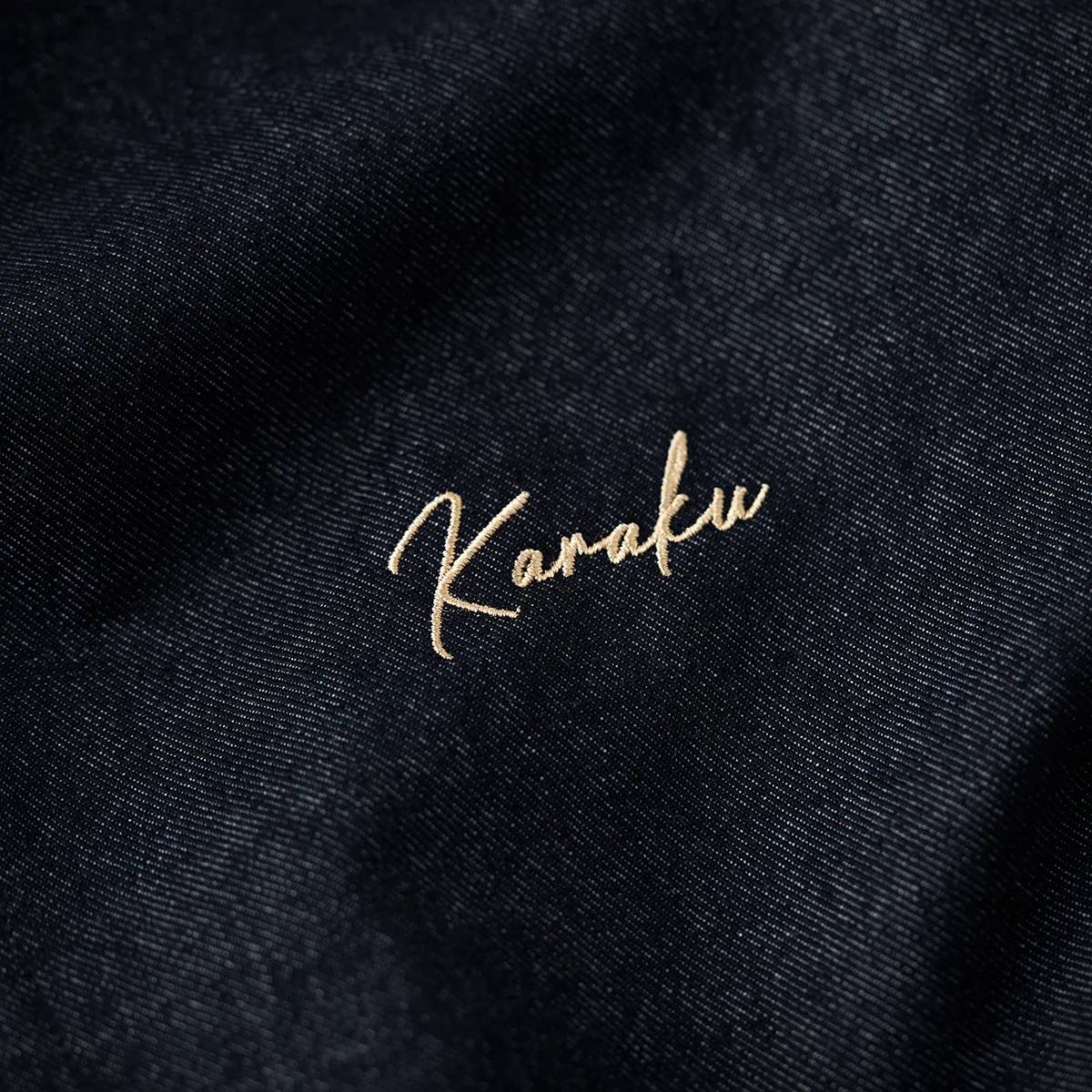 襟・袖裏コーデュロイ　「KaraKu」刺繡入り裏ペイズリー総柄デニムジャケット - Image 9