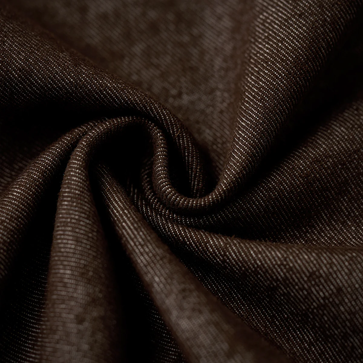 赤ヒモ付き　「Karaku」刺繡ロゴ 裏エスニック調柄デニム長袖シャツ - Image 20