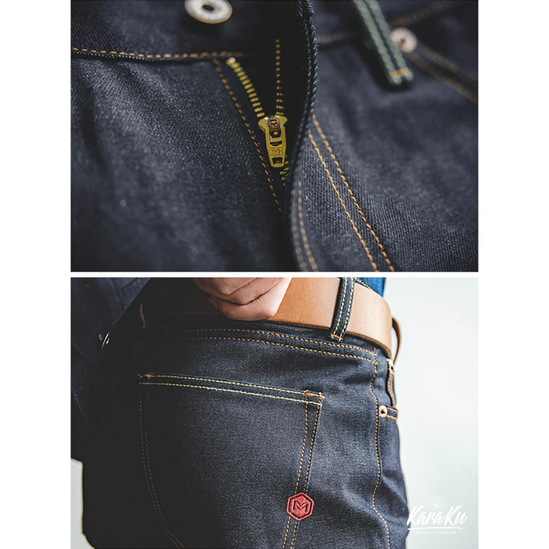 14.5oz ダブル赤耳ローデニムパンツ - Image 3