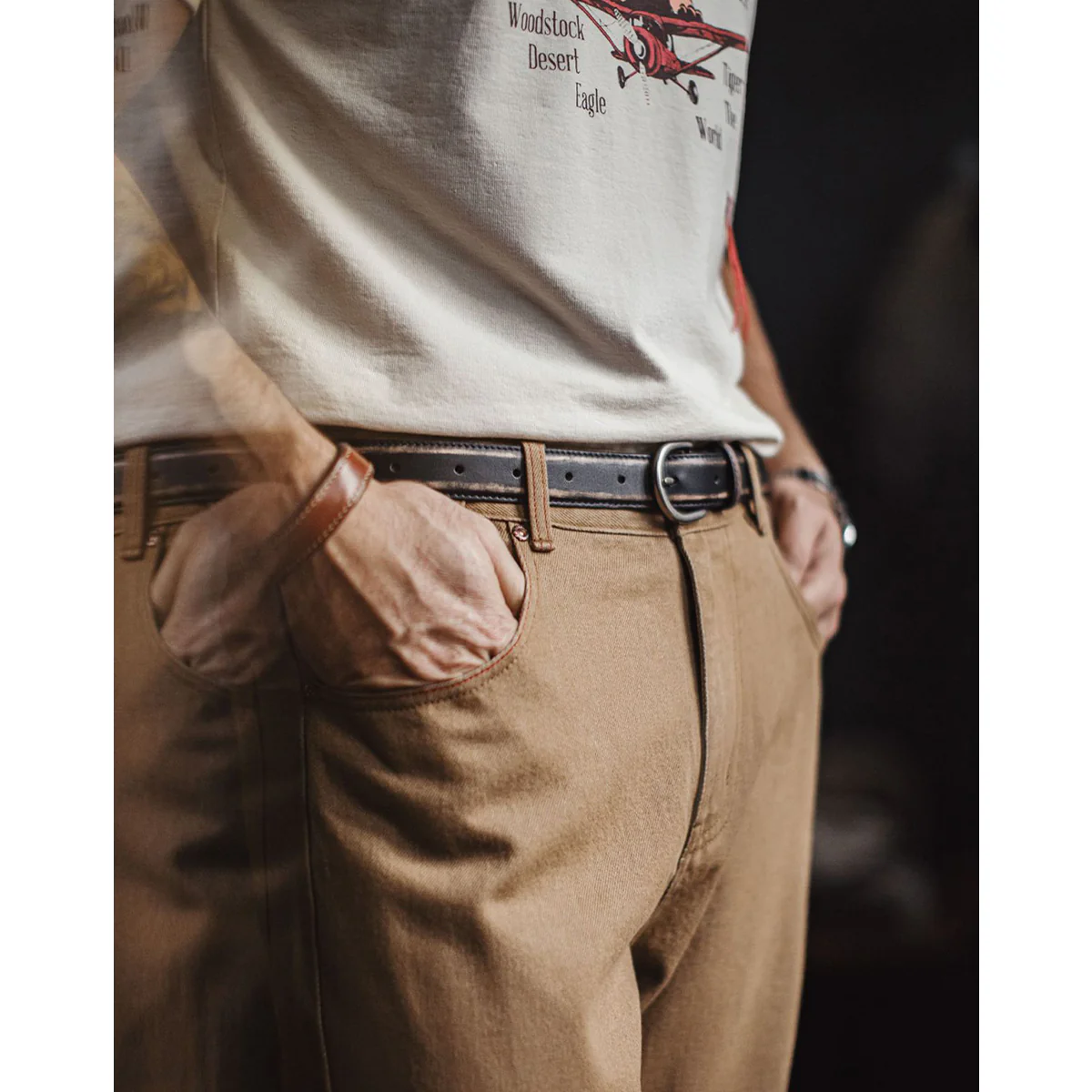 「Victory」ホットスタンピング　ハンドメイドなめし革ベルト - Image 5