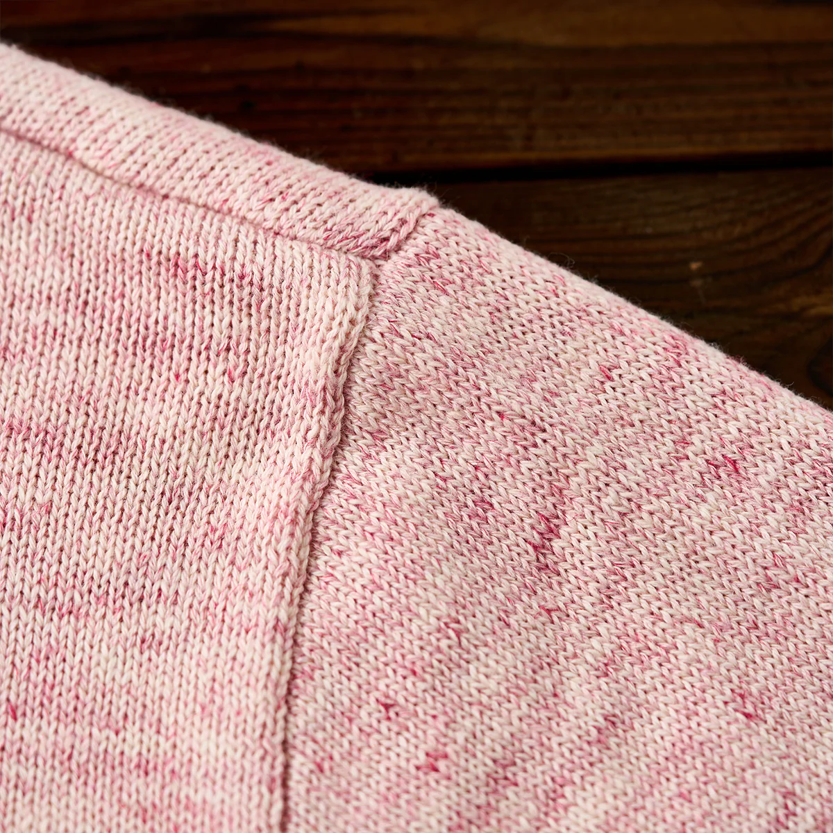 MACHO PINK　メランジニットクルーネックTシャツ - Image 12