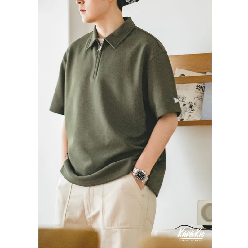 ポロカラーワッフル半袖シャツ　全3色 - Image 8