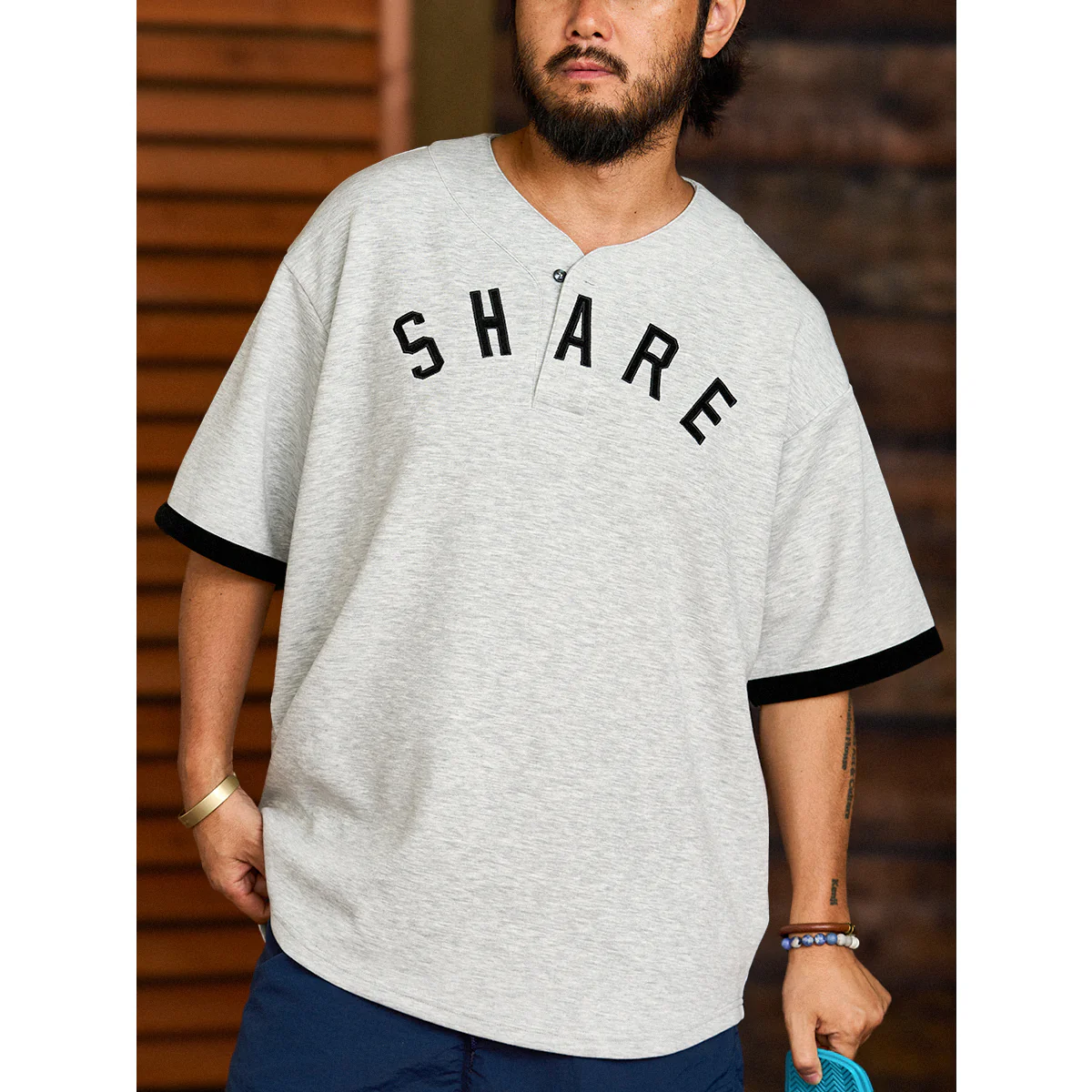 330gヘビーウェイト ベースボールカラーエアーレイヤーTee - Image 4