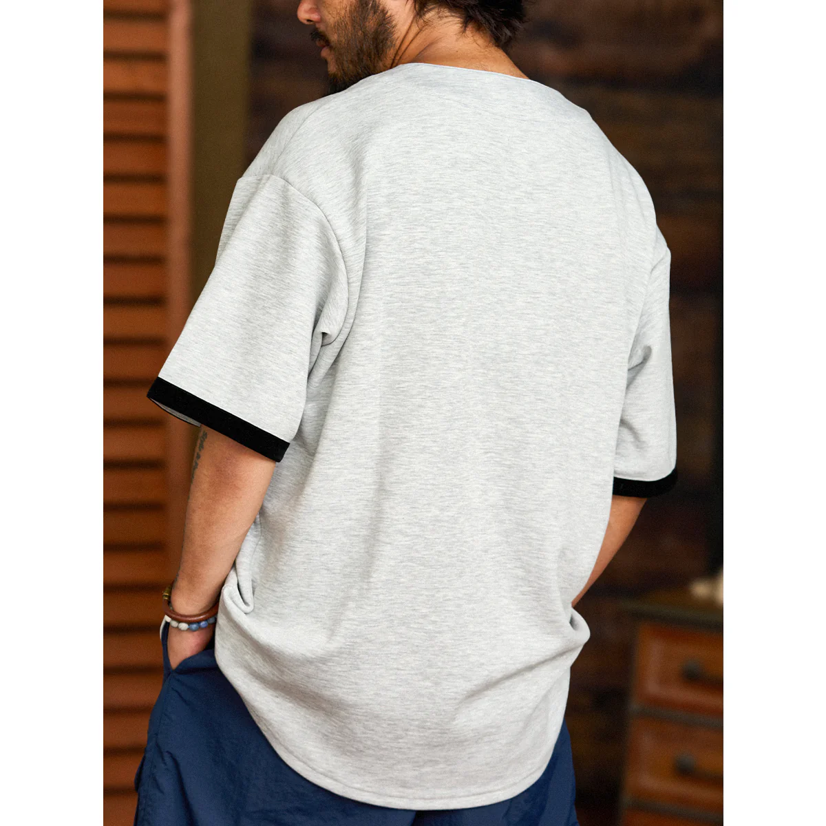 330gヘビーウェイト ベースボールカラーエアーレイヤーTee - Image 6