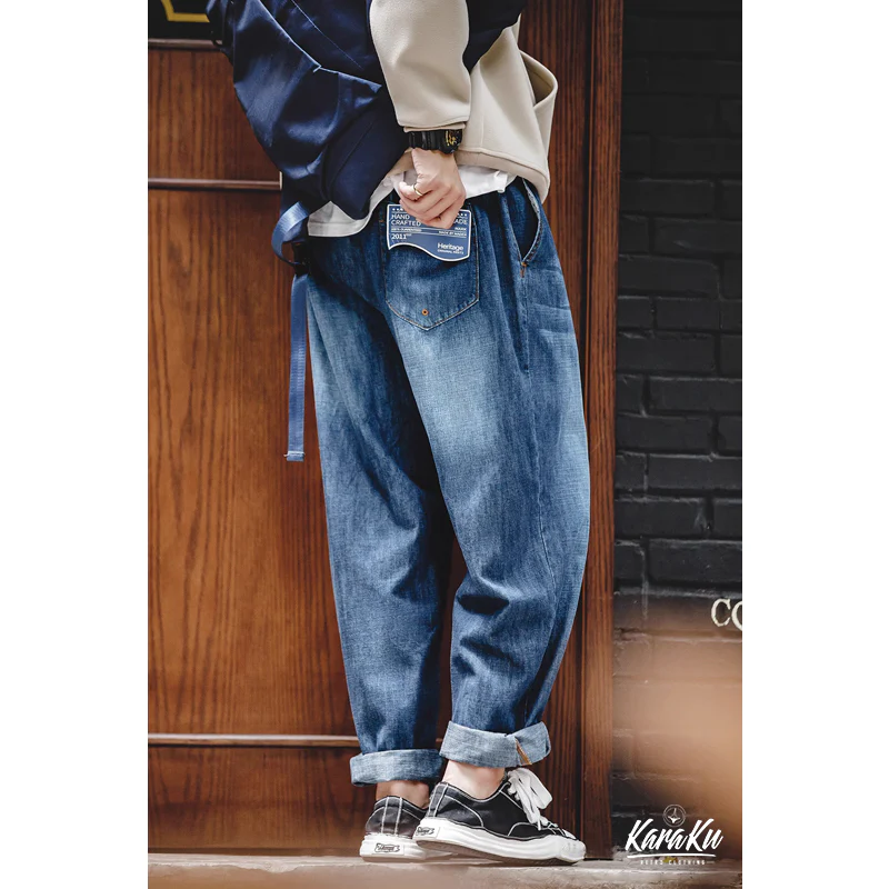 7.8oz ヒゲ加工 ウォッシュドデニムパンツ - Image 6