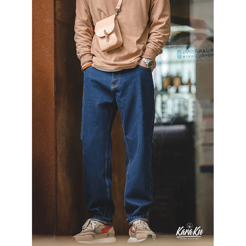 Dad Jeans ストレートコットンデニムパンツ - Image 6